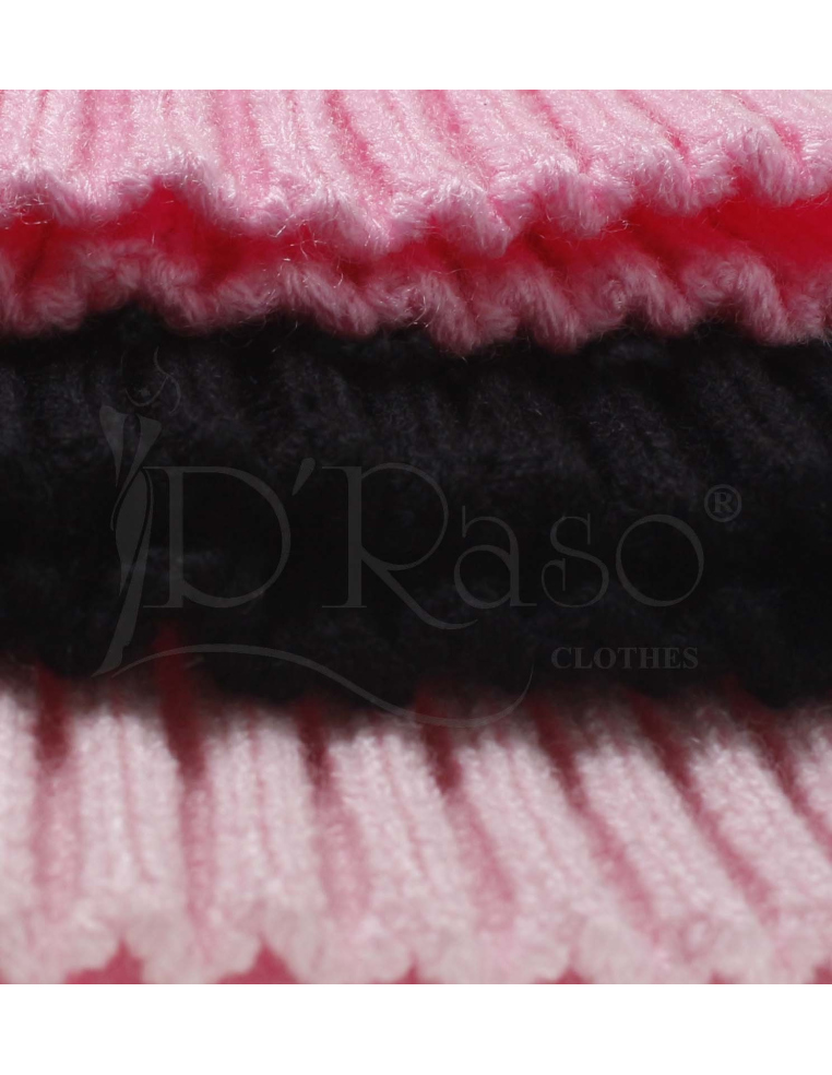 Calentadora tejida negra