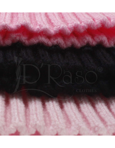 Calentadora tejida negra