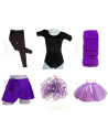 Kit ballet  negro - morado