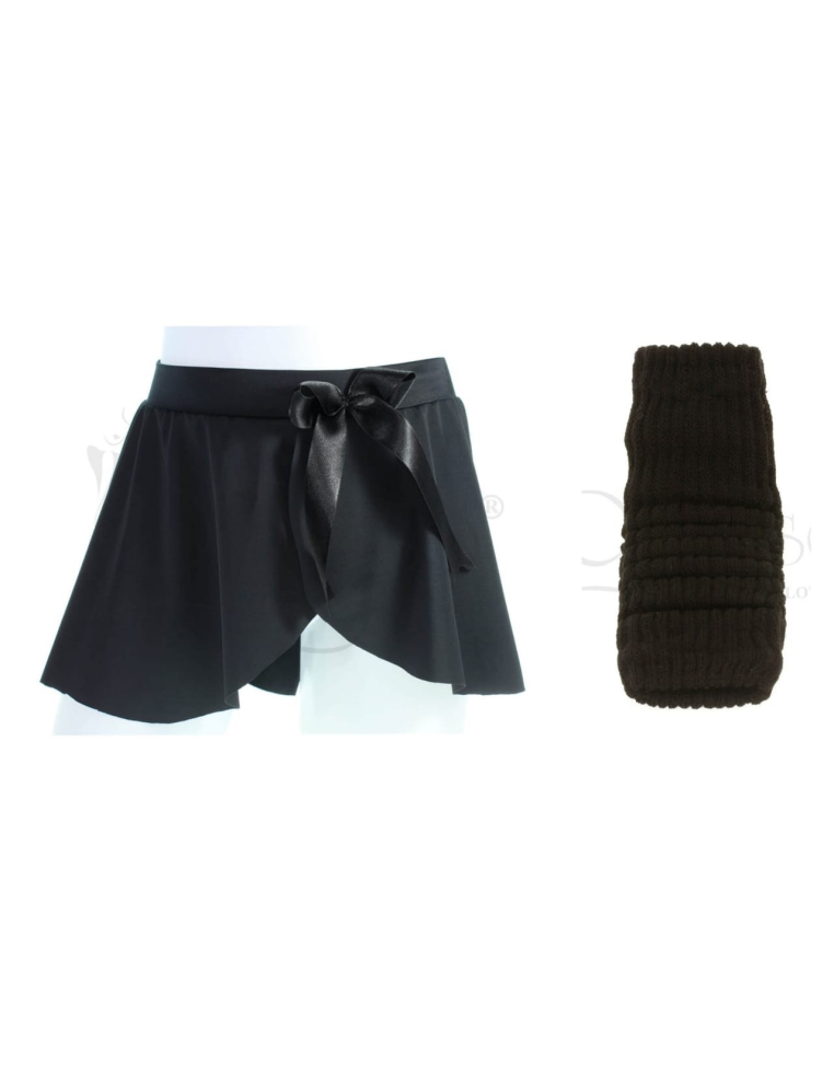 KIT FALDA + CALENTADORAS NEGRA